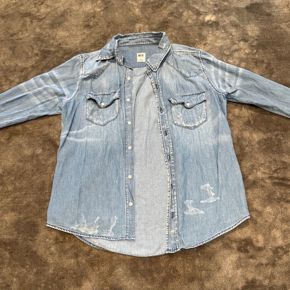 NSF denim Button Down Shirt
